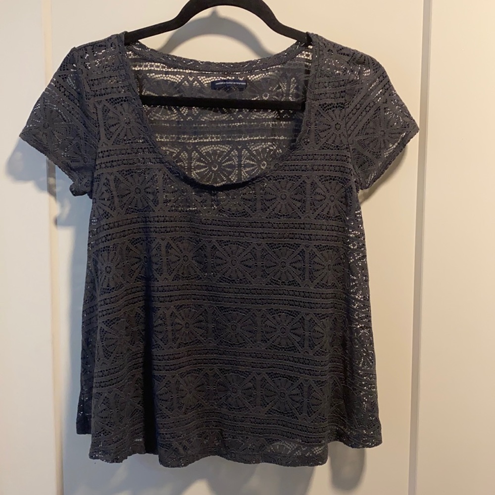 Knitted sheer top